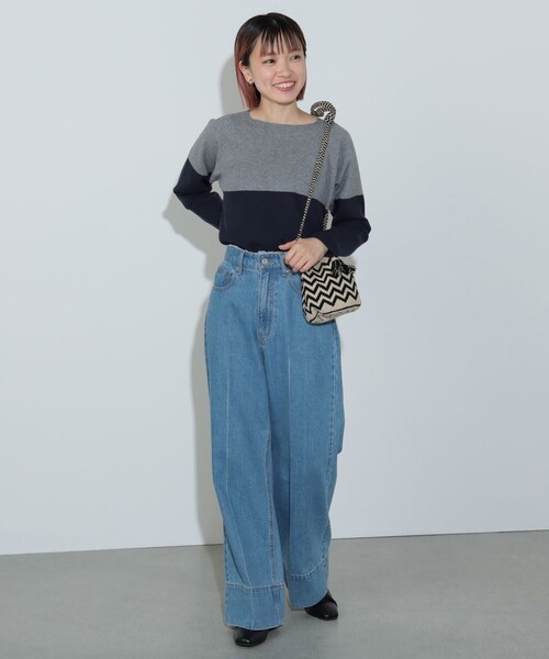 総針 配色プルオーバーニット（ニット/セーター）｜BEAMS HEART（ビームスハート）