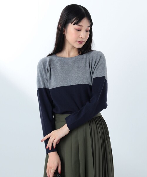 総針 配色プルオーバーニット（ニット/セーター）｜BEAMS HEART（ビームスハート）