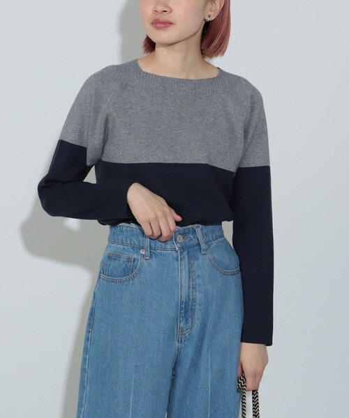 総針 配色プルオーバーニット（ニット/セーター）｜BEAMS HEART（ビームスハート）