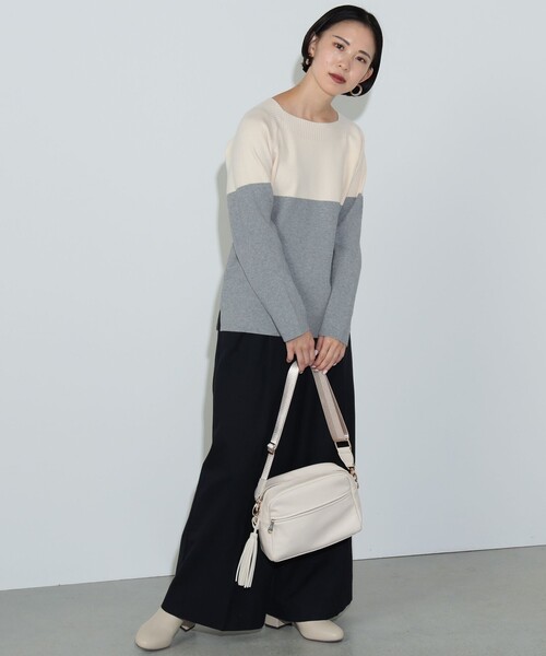 総針 配色プルオーバーニット（ニット/セーター）｜BEAMS HEART（ビームスハート）