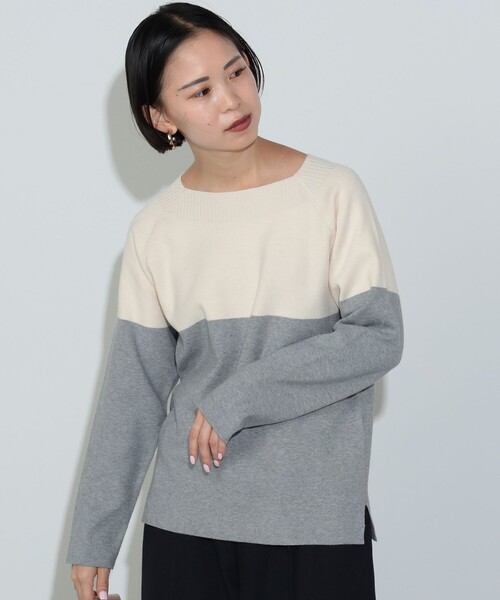 総針 配色プルオーバーニット（ニット/セーター）｜BEAMS HEART（ビームスハート）