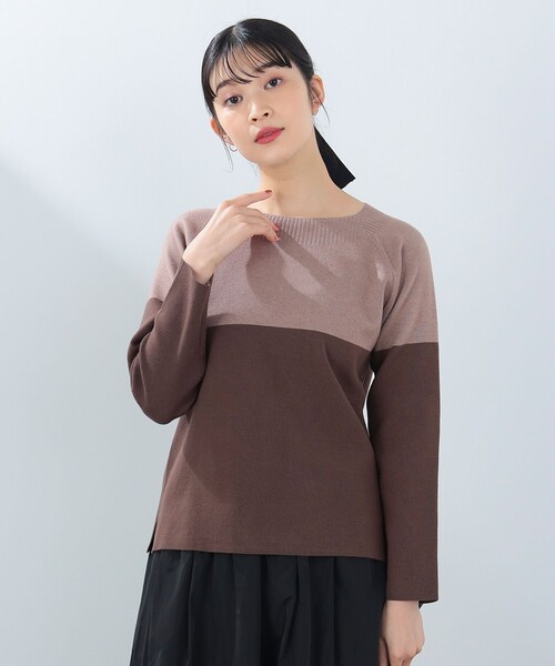 総針 配色プルオーバーニット（ニット/セーター）｜BEAMS HEART（ビームスハート）