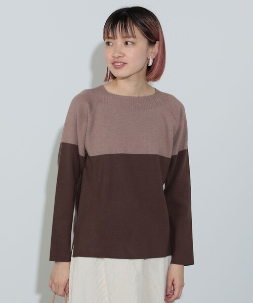 総針 配色プルオーバーニット（ニット/セーター）｜BEAMS HEART（ビームスハート）