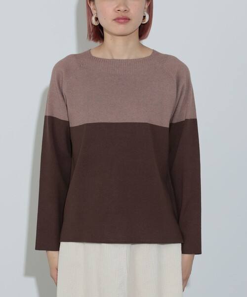 総針 配色プルオーバーニット（ニット/セーター）｜BEAMS HEART（ビームスハート）