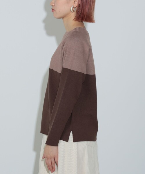 総針 配色プルオーバーニット（ニット/セーター）｜BEAMS HEART（ビームスハート）