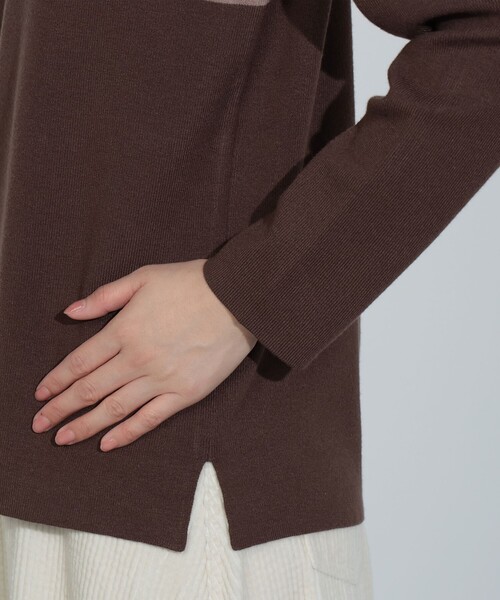 総針 配色プルオーバーニット（ニット/セーター）｜BEAMS HEART（ビームスハート）