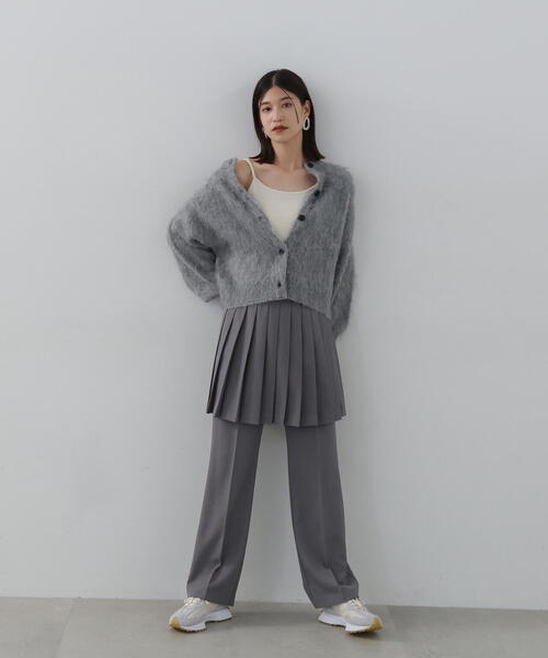 N.（N. Natural Beauty Basic）（エヌエヌナチュラルビューティーベーシック）の「◆クルーネックフェザーカーディガン（カーディガン/ボレロ・レディース・レッド/ベージュ/ネイビー/グレー・MEDIUM）」の9枚目の写真