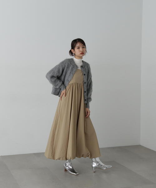 N.（N. Natural Beauty Basic）（エヌエヌナチュラルビューティーベーシック）の「◆クルーネックフェザーカーディガン（カーディガン/ボレロ・レディース・レッド/ベージュ/ネイビー/グレー・MEDIUM）」の17枚目の写真