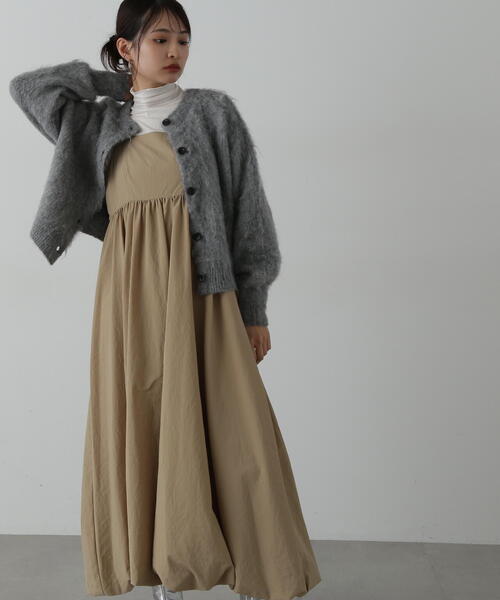 N.（N. Natural Beauty Basic）（エヌエヌナチュラルビューティーベーシック）の「◆クルーネックフェザーカーディガン（カーディガン/ボレロ・レディース・レッド/ベージュ/ネイビー/グレー・MEDIUM）」の18枚目の写真