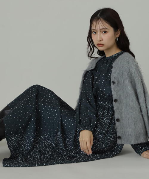 N.（N. Natural Beauty Basic）（エヌエヌナチュラルビューティーベーシック）の「◆クルーネックフェザーカーディガン（カーディガン/ボレロ・レディース・レッド/ベージュ/ネイビー/グレー・MEDIUM）」の19枚目の写真