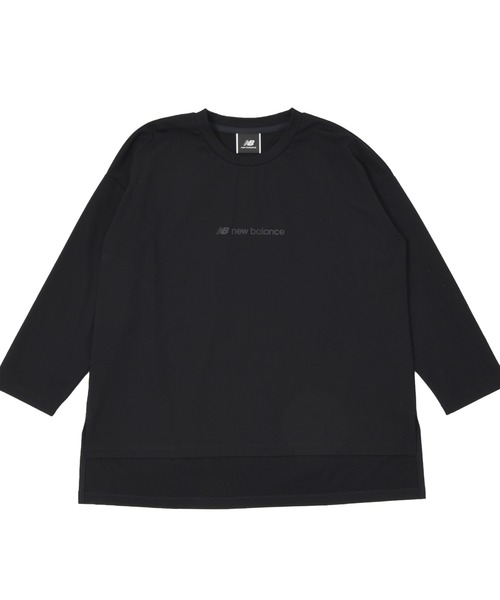 NEW BALANCE(ニューバランス)の「MET24 Bracelet Sleeve Pullover(Tシャツ/カットソー・レディース・ブラック/ライトベージュ/インディゴブルー・LARGE/MEDIUM/SMALL)」の12枚目の写真