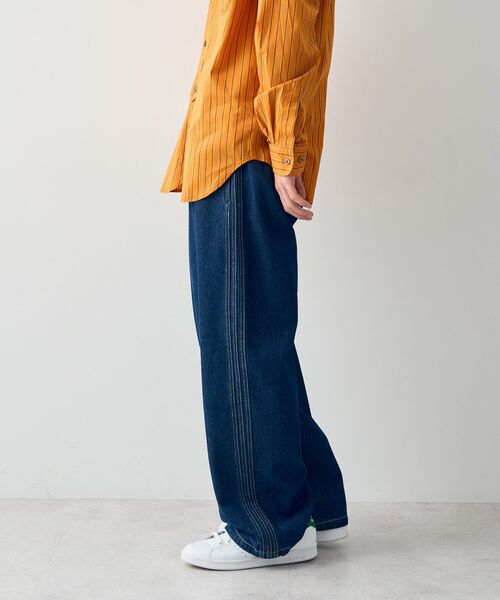 CRAFT STANDARD BOUTIQUE(クラフトスタンダードブティック)の「デニム2タックワイドテーパードパンツ(デニムパンツ・レディース・ブラック/ダークインディゴブルー・S/M/L/XL)」の16枚目の写真