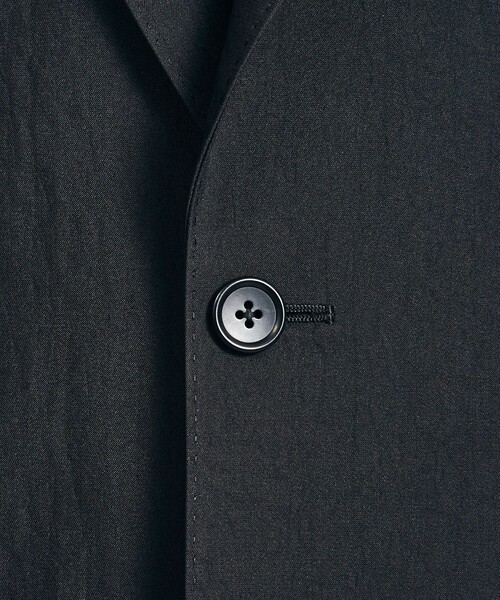 MONKEY TIME（モンキータイム）の「エアーバックサテンシリーズ  オーバーサイズ ノッチド 2B ジャケット-セットアップ対応-（テーラードジャケット・メンズ・ダークグレー/ブラック・S/L/M）」の22枚目の写真