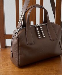 ear PAPILLONNER（イアパピヨネ）の「《本革/ショルダー付き》スタッズボストンバッグ（ボストンバッグ）」
