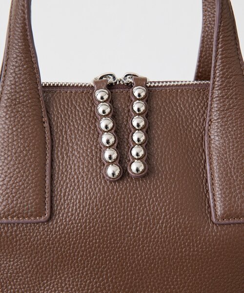本革/ショルダー付き》スタッズボストンバッグ（ボストンバッグ）｜ear
