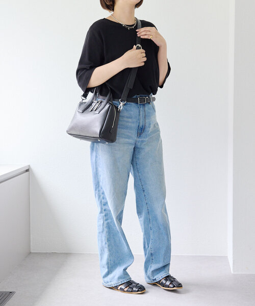 本革/ショルダー付き》スタッズボストンバッグ（ボストンバッグ