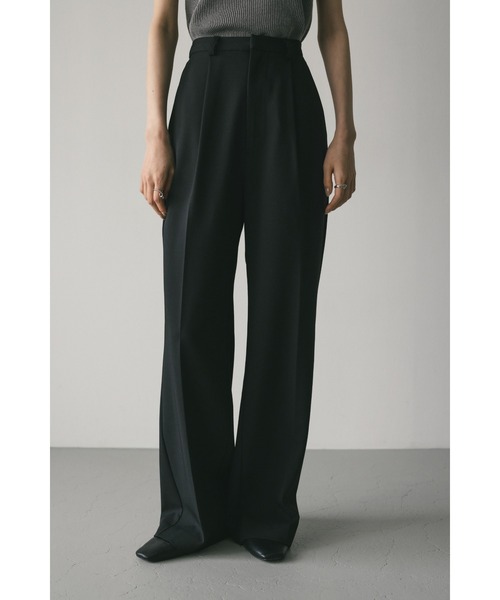 STYLEMIXER（スタイルミキサー）の「ワイドストレートタックパンツ（スラックス・レディース・アイボリー/ブラック/カーキ・SMALL/MEDIUM）」の2枚目の写真