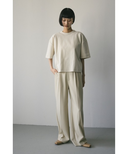 STYLEMIXER（スタイルミキサー）の「ワイドストレートタックパンツ（スラックス・レディース・アイボリー/ブラック/カーキ・SMALL/MEDIUM）」の22枚目の写真