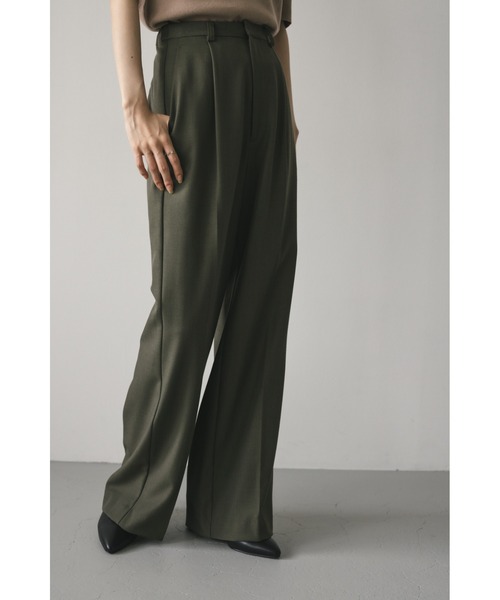 STYLEMIXER（スタイルミキサー）の「ワイドストレートタックパンツ（スラックス・レディース・アイボリー/ブラック/カーキ・SMALL/MEDIUM）」の12枚目の写真