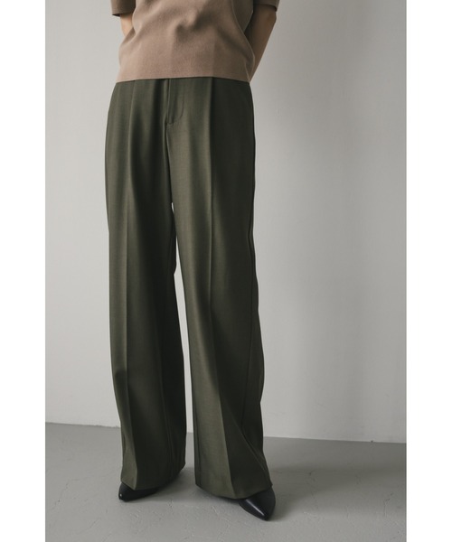STYLEMIXER（スタイルミキサー）の「ワイドストレートタックパンツ（スラックス・レディース・アイボリー/ブラック/カーキ・SMALL/MEDIUM）」の13枚目の写真