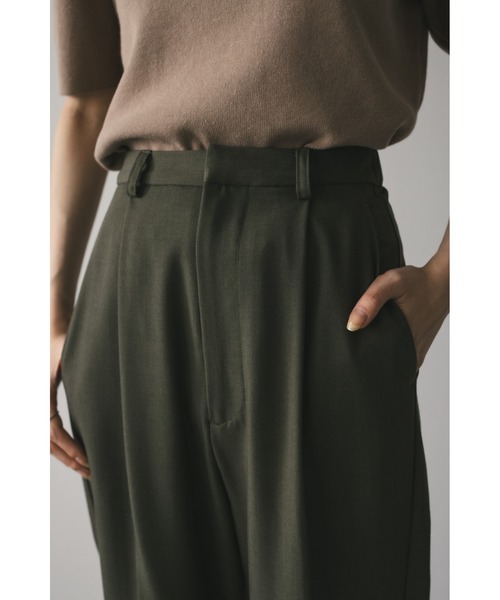 STYLEMIXER（スタイルミキサー）の「ワイドストレートタックパンツ（スラックス・レディース・アイボリー/ブラック/カーキ・SMALL/MEDIUM）」の16枚目の写真