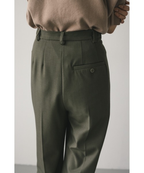 STYLEMIXER（スタイルミキサー）の「ワイドストレートタックパンツ（スラックス・レディース・アイボリー/ブラック/カーキ・SMALL/MEDIUM）」の18枚目の写真