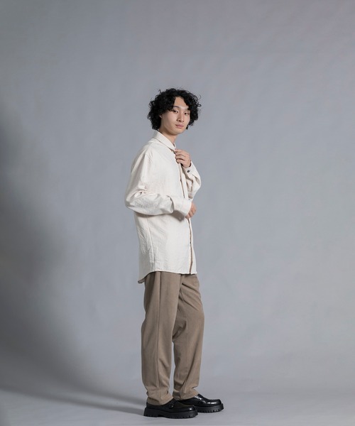 aimoha(アイモハ)の「aimoha men Textured Chic Shirt(シャツ/ブラウス・メンズ・グリーン/ブラック/ライトベージュ・MEDIUM/LARGE/X-LARGE/XX-LARGE)」の16枚目の写真