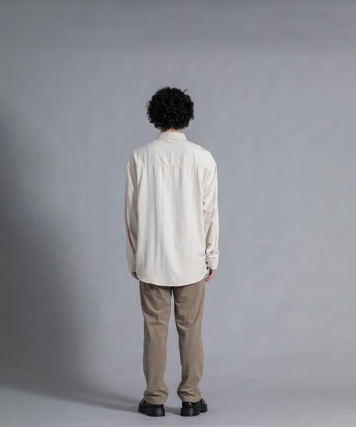 aimoha(アイモハ)の「aimoha men Textured Chic Shirt(シャツ/ブラウス・メンズ・グリーン/ブラック/ライトベージュ・MEDIUM/LARGE/X-LARGE/XX-LARGE)」の17枚目の写真