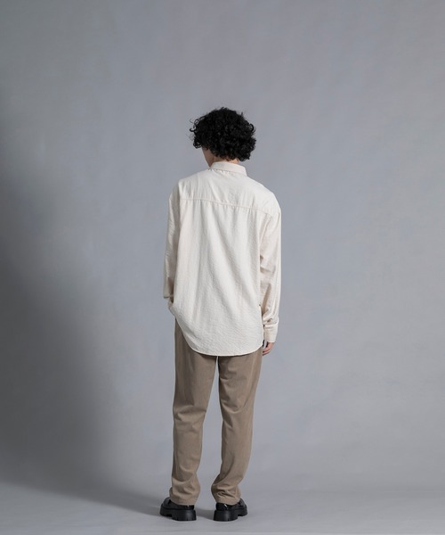 aimoha(アイモハ)の「aimoha men Textured Chic Shirt(シャツ/ブラウス・メンズ・グリーン/ブラック/ライトベージュ・MEDIUM/LARGE/X-LARGE/XX-LARGE)」の18枚目の写真