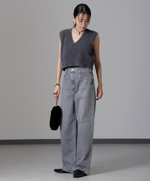 upperhights（アッパーハイツ）の「upper hights/THE NIECE ワイドストレートデニム SHADE（デニムパンツ・レディース・グレー・23/24/25）」の16枚目の写真