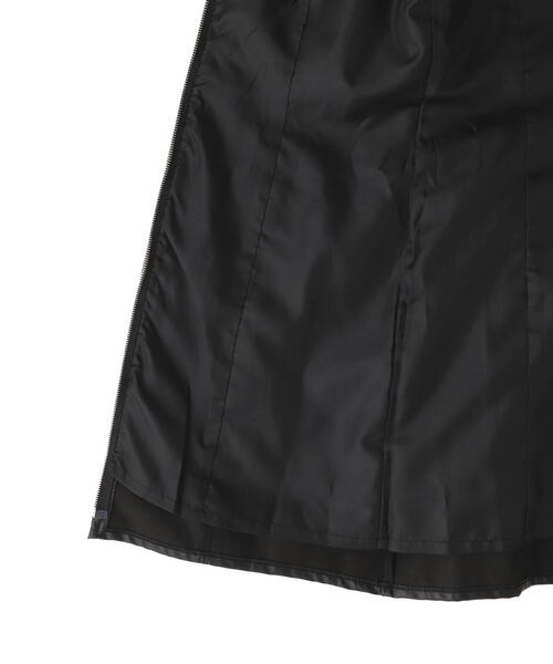 FREE'S MART（フリーズマート）の「フロントジップ合皮ミニジャンスカ（ワンピース・レディース・ブラック・SMALL/MEDIUM）」の15枚目の写真