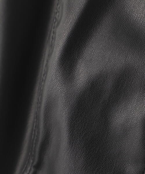 FREE'S MART（フリーズマート）の「フロントジップ合皮ミニジャンスカ（ワンピース・レディース・ブラック・SMALL/MEDIUM）」の14枚目の写真