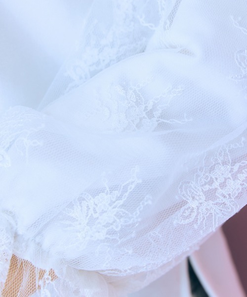 marun(マルン)の「<大きいサイズ> レースドッキングトップス marun(Tシャツ/カットソー・レディース・アイボリー/ブラック・L/5L/4L/3L/LL)」の9枚目の写真