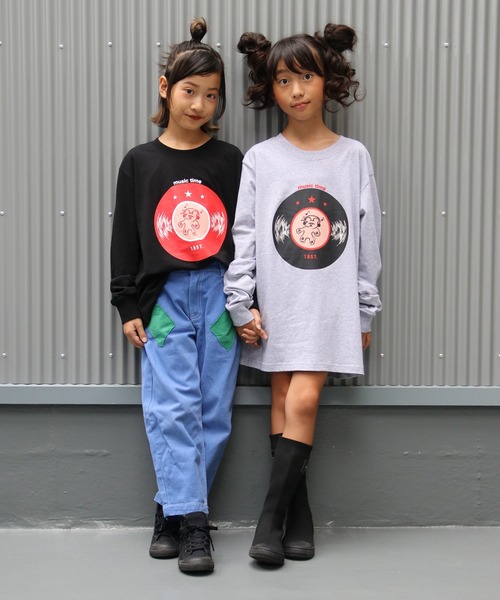 UNIT CHEST(ユニットチェスト)の「【UNIT CHEST】unique unisex long sleeve T-shirt/ユニークユニセックス ロンT OIF designer eggs コラボ Record by KOTONA TATEISHI(Tシャツ/カットソー・レディース・ホワイト/杢グレー/ブラック・L/M/S)」の21枚目の写真