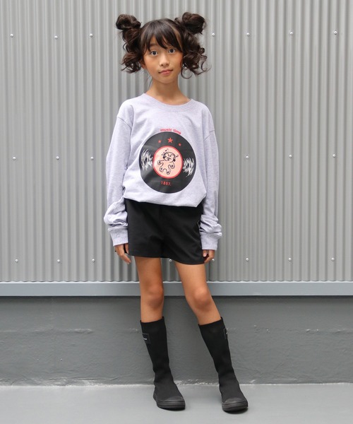 UNIT CHEST(ユニットチェスト)の「【UNIT CHEST】unique unisex long sleeve T-shirt/ユニークユニセックス ロンT OIF designer eggs コラボ Record by KOTONA TATEISHI(Tシャツ/カットソー・レディース・ホワイト/杢グレー/ブラック・L/M/S)」の18枚目の写真