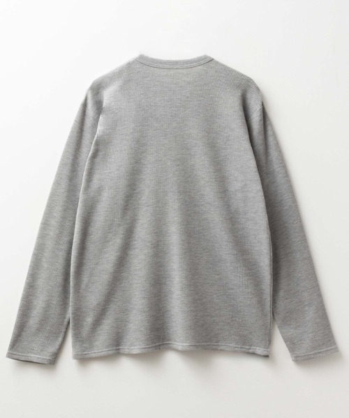 NAVY（ネイビー）の「【速乾 抗菌防臭】NAVY ベーシック ワッフル クルーネック長袖Tシャツ ロンT（Tシャツ/カットソー・メンズ・ブラック/グレー/ホワイト/ネイビー・S/M/L/XL/XXL）」の10枚目の写真