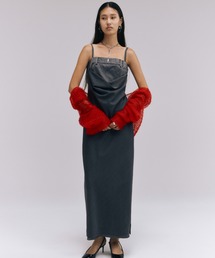 JOSE MOON CUT OFF LAYERED CAMIONE-PIECE