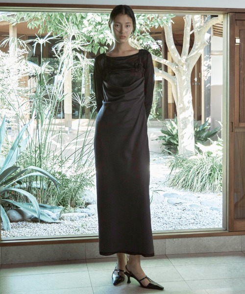 ワンピース JOSE MOON CUT OFF LAYERED CAMIONE-PIECE JOSE MOON CUT OFF LAYERED CAMIONE-PIECE
