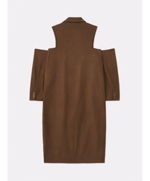 SOFTHYPHEN（ソフトハイフン）の「MELTON OPEN SHOULDER LONG COAT 