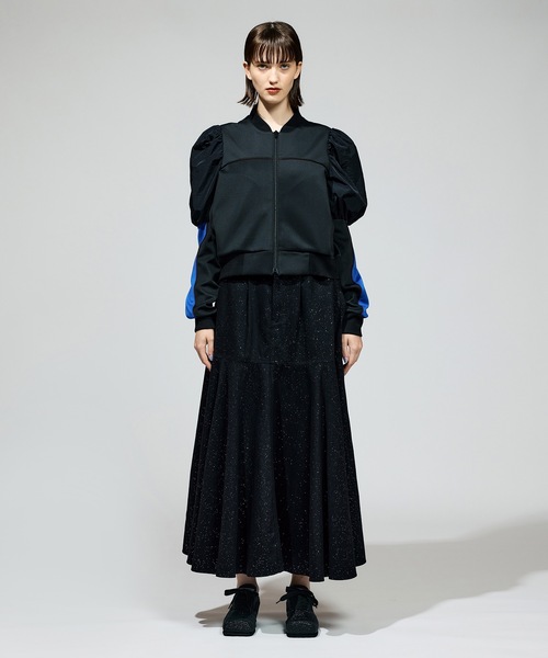NON TOKYO（ノントーキョー）の「LAME DENIM FLARE SKIRT（スカート・レディース・グリーン/インディゴブルー/ブラック・2/1）」の11枚目の写真
