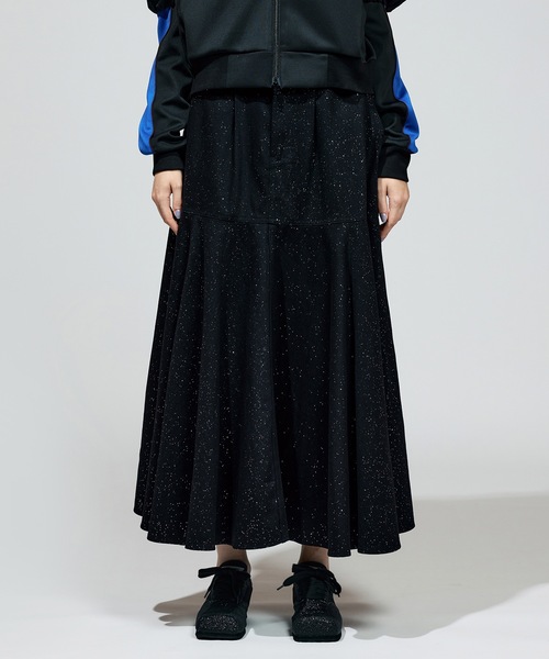 NON TOKYO（ノントーキョー）の「LAME DENIM FLARE SKIRT（スカート・レディース・グリーン/インディゴブルー/ブラック・2/1）」の14枚目の写真