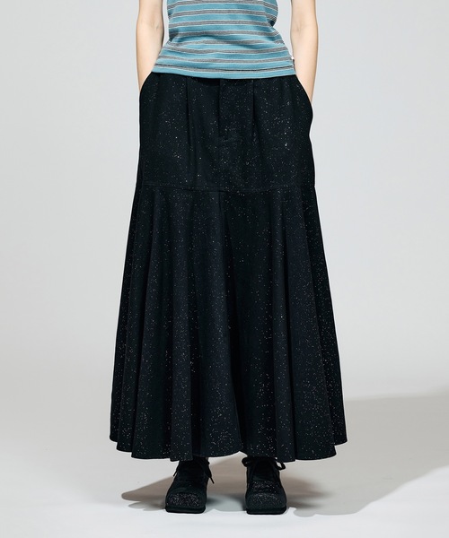 NON TOKYO（ノントーキョー）の「LAME DENIM FLARE SKIRT（スカート・レディース・グリーン/インディゴブルー/ブラック・2/1）」の17枚目の写真