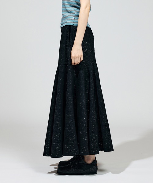 NON TOKYO（ノントーキョー）の「LAME DENIM FLARE SKIRT（スカート・レディース・グリーン/インディゴブルー/ブラック・2/1）」の18枚目の写真