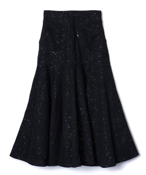NON TOKYO（ノントーキョー）の「LAME DENIM FLARE SKIRT（スカート・レディース・グリーン/インディゴブルー/ブラック・2/1）」の4枚目の写真