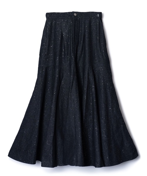 NON TOKYO（ノントーキョー）の「LAME DENIM FLARE SKIRT（スカート・レディース・グリーン/インディゴブルー/ブラック・2/1）」の7枚目の写真