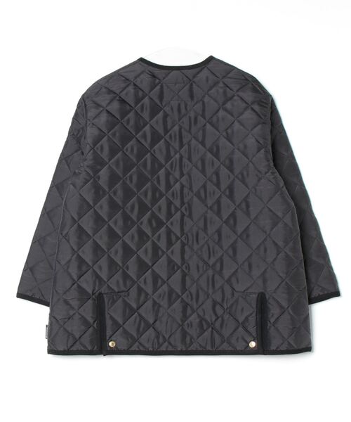 Traditional Weatherwear（トラディショナルウェザーウェア）の「Traditional Weatherwear/ARKLEY MIDDLE A-LINE（ノーカラーコート・レディース・ブラック/ネイビー・32/34）」の3枚目の写真