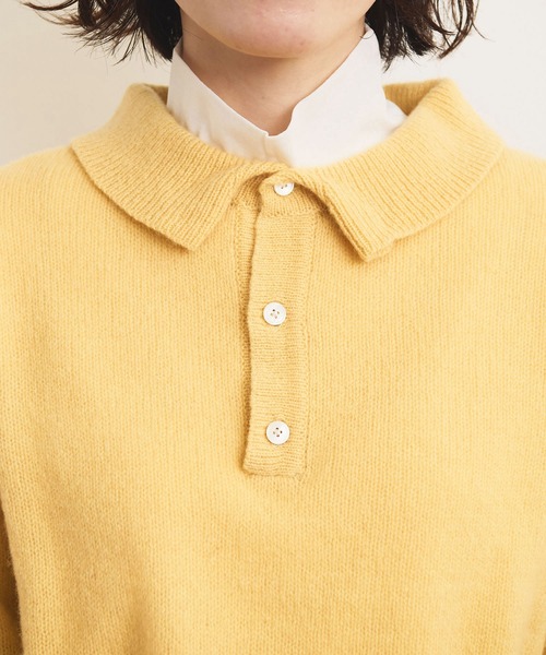 fig Ｌondon（フィグロンドン）の「AIRLYS knit polo（ニット/セーター・レディース・ブラック/レッド/イエロー・FREE）」の16枚目の写真