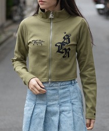 【t】〔STARTER BLACK LABEL〕テレコフルジップ ショート丈 スタンドネックジャケット