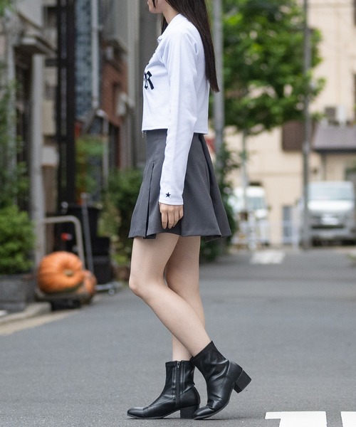 STARTER BLACK LABEL（スターターブラックレーベル）の「【t】〔STARTER BLACK LABEL〕テレコフルジップ ショート丈 スタンドネックジャケット（ニット/セーター・レディース・ブラック/カーキ/チャコールグレー/ホワイト・MEDIUM/LARGE）」の14枚目の写真