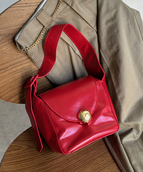 DouDou（ドゥドゥ）の「【WEB限定】ミディアムセミショルダーバッグ（ショルダーバッグ・レディース・ブラック/ブラウン/レッド・FREE）」の3枚目の写真